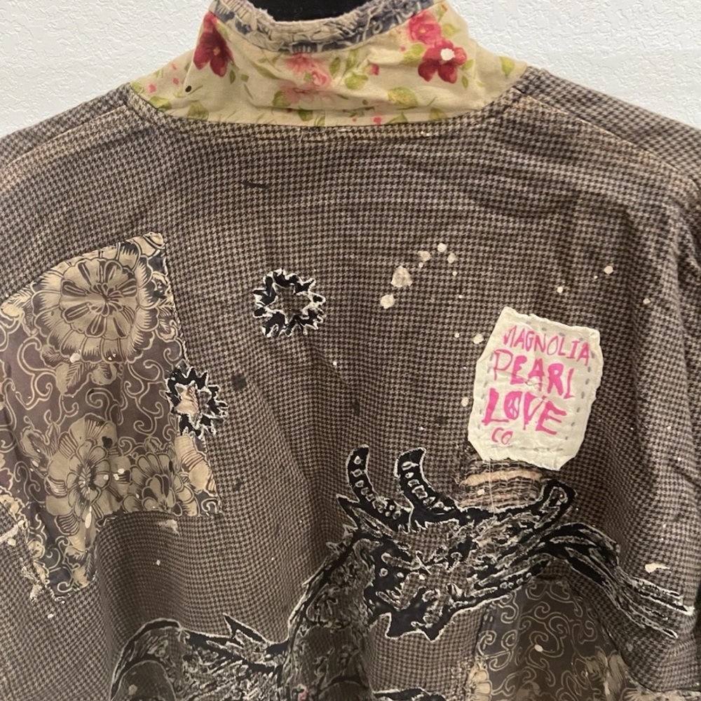 Magnolia Pearl Multicolor Patchwork Dragon Embroi… - image 7